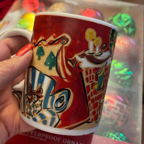 STARBUCKS Home For The Holidays Christmas Illustrated Mug by Mary Graves - Picture 6 of 6